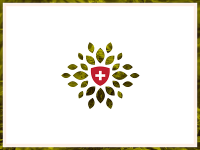 Swiss Seedbank bloom branding cannabis emblem icon identity logo logodesign seeds swiss