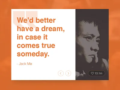 Author Quote alibaba author card clean interface love quote taobao translate typography ui widget