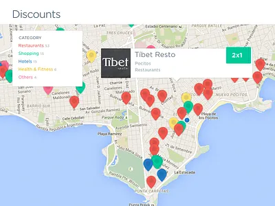 Map view filters google map maps markers responsive