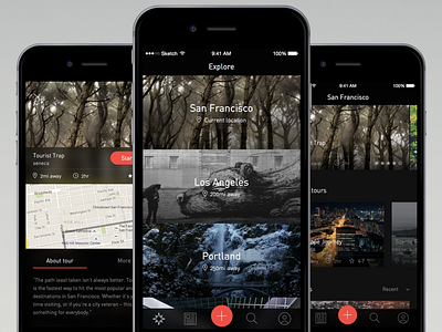 Photo Tours 6 app design ios iphone photography photos tours ui ux