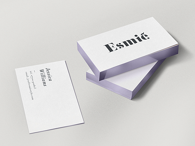 Violet Metallic Gilded Edges & Edge Foil business cards esmie fashion foil hair logo metalic edges print speciality finishing stationery