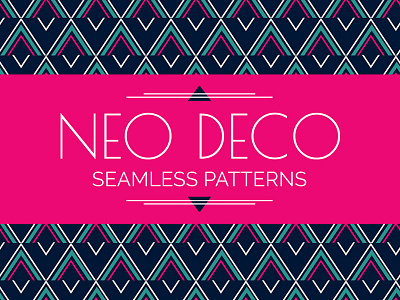 New Deco Seamless Patterns deco fabrics flat modern neo deco patterns seamless style trend