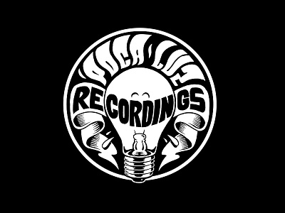 Poca Luz Recordings lettering logotype