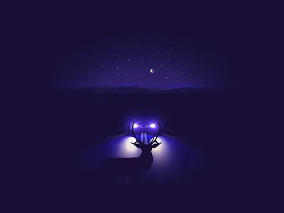 Deer In A Headlights accident bambi car death deer fast headlights icon icon a day wild