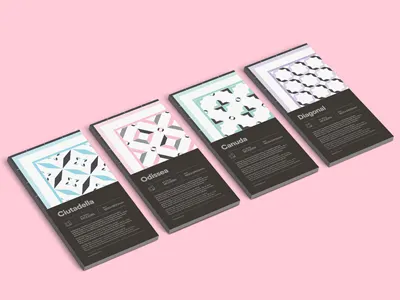 Hidraulik branding collection colorfull geometric label pattern rug tile