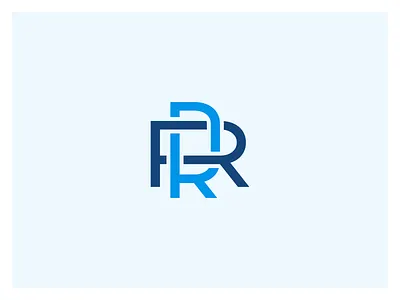 RR blue logo monogram rr