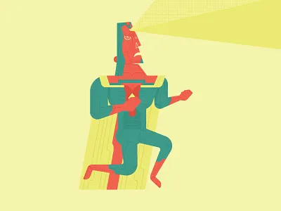 The Vision attack beam cape comic fist fly illustration lazer marvel superhero the avengers the vision