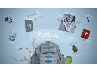 Great Outdoors - Scene 09 branding great outdoors hero image identity mockups