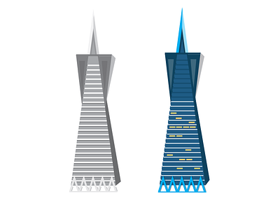 Transamerica Pyramid architecture icon san francisco