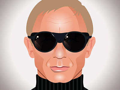 Daniel Craig - SPECTRE fan art illustrator photoshop