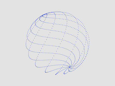 Lavender Lasso art code coding dots generative geometric lavender minimal processing sphere spiral swirl