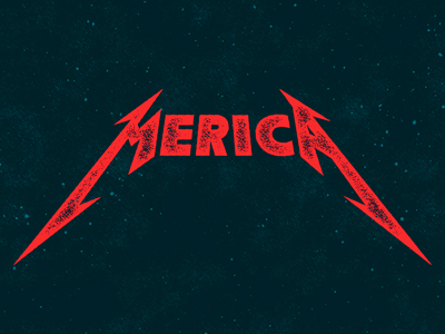 Metal Independence Day ink merica metal texture vector