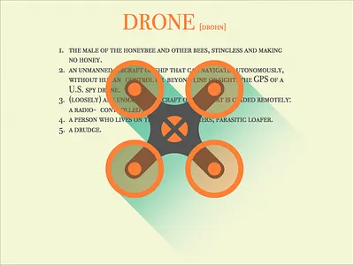 Drone II design dictionary drone shadow sketch