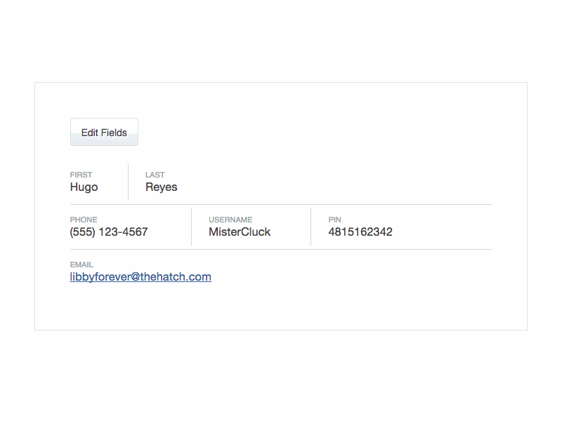 Fluid Forms edit fields form inputs