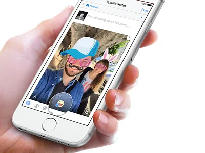 Stickers on Photos facebook photos stickers ui