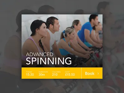Fitness Card card clean fitness sport widget workout