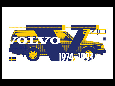 Volvo 240 WIP 240 print sweden volvo volvo 240