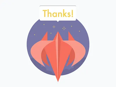 Thanks flower fun illustration lily red