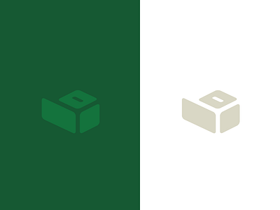knowledge bank b icon identity logo symbol