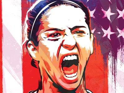 Carli Lloyd illustration soccer uswnt