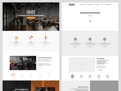 UX to UI agency clean coworking flat home landing sketches ui ux web wireframes