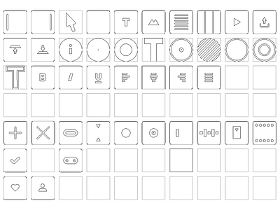 New set of icons ui ux