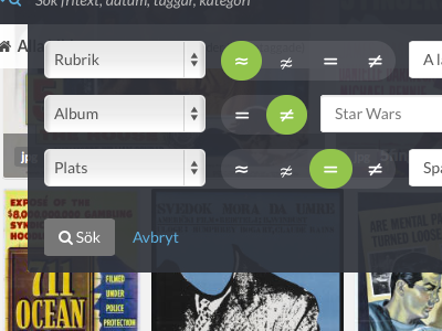 Advanced search options advanced search icatserver search select ui web