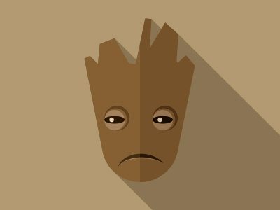 I Am Groot — Guardians of the Galaxy comics design flatdesign galaxy groot guardians guardians of the galaxy hero logo marvel superhero wood