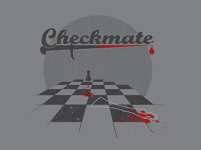 Checkmate blood checkmate chess dagger defeat end game king knife murder pawn victory