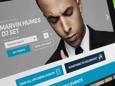 Nightclub Mock-up dj ui ux website