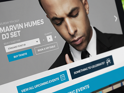 Nightclub Mock-up dj ui ux website