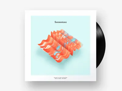 Sonnentanz abstract bacon collaboration cover dance design illustration mixtape music orange paint summer