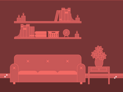 Infographic illustration infographic living room