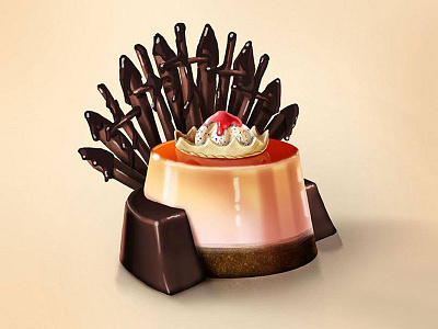 Flan of Thrones desstert flan gameofthrones got icecream