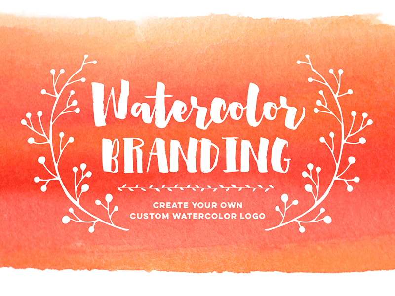 Watercolor Logo Skillshare Class! class how to logo logos skillshare tutorial watercolor watercolors