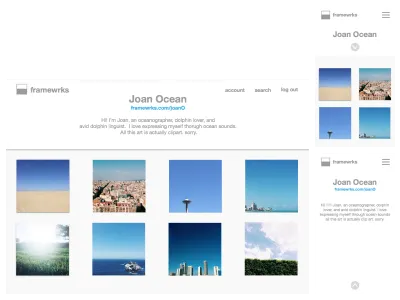 profiles for visual arts site
