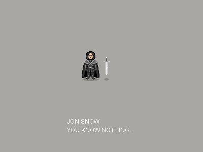 Jon Snow game jon know nothing of snow thnoes you