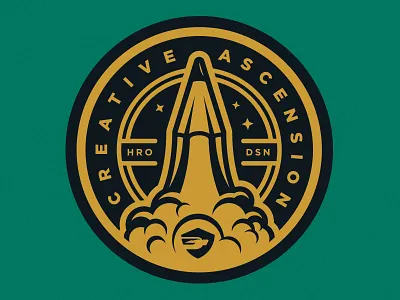 Creative Ascension creative hrodesign lift off pencil rocket skys stars superhero