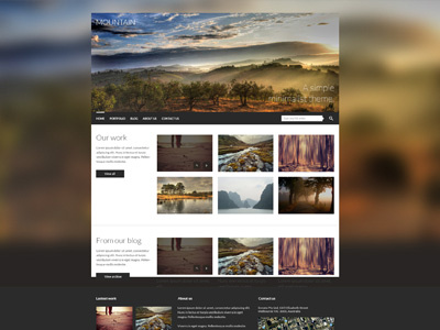 Old WordPress template (year 2012) web web design website