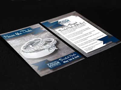 Bridal Sale Postcard Invitation graphic design postcard print