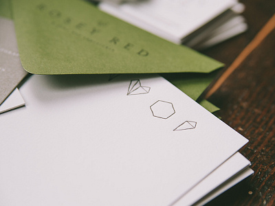 Letterpress Prism Heart branding cotton letterpress note cards prism stationery