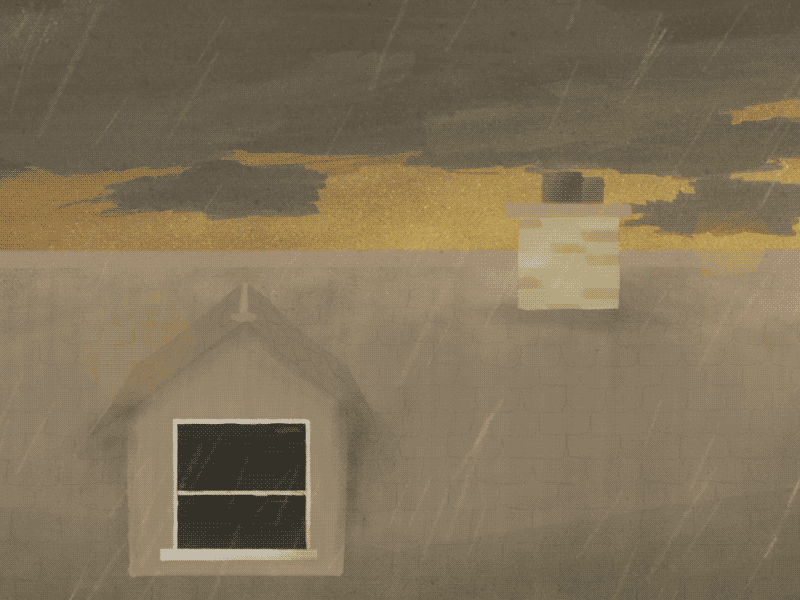 It could rain… animator dusk gif gloomy orange paint photoshop rain rainy watercolour