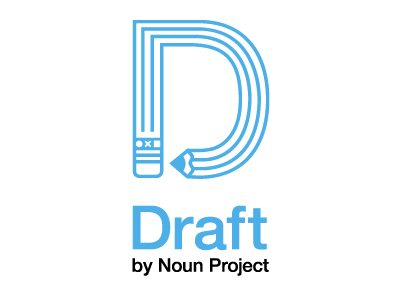 Draft draft draft draft.la logo noun project pencil