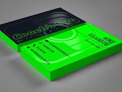 Coach's Eye business card business card