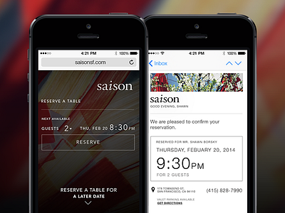 Good Evening, Shawn mobile mobile web proposal