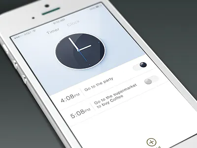 timer ander app dribbble iphone mobile timer ui