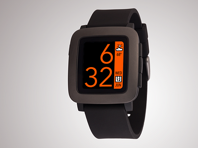 Pebble Time Watchface Concept clock pebble pebble time smartwatch time watch watchface