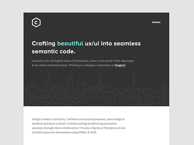 New Portfolio dribbble feed one page portfolio