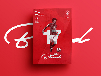 The Warrior art branding football mata nike posters swiss type united