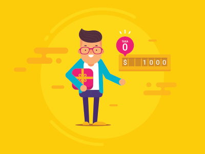 Character animation character colors flat illustration motion yellow